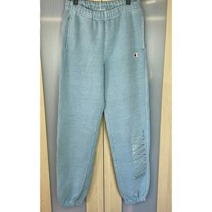 Champion Reverse Weave Joggers Mens Medium Blue Fleece Embroidered Activewear